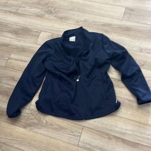 Med Couture Scrub Jacket size L Navy
